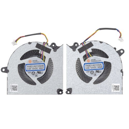 Вентилятори 12V CPU+GPU для ноутбука MSI Pulse 16 AI C1VFKG C1VGKG MS-15P3, (PABD1A010SHR-N527, PABD1A010SHL-N528, Original)
