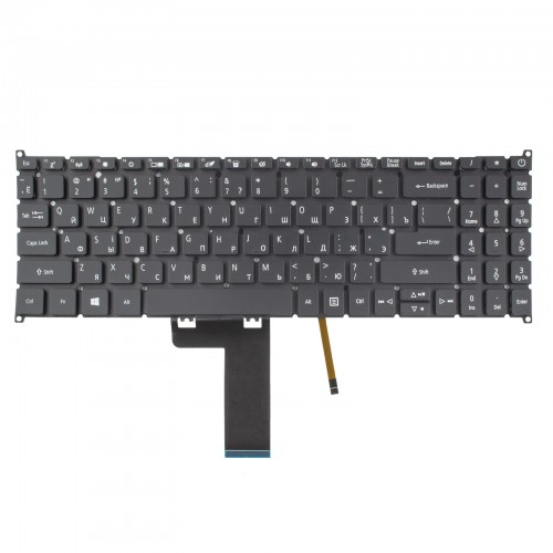 Клавіатура для ноутбука Acer A315-22 A515-43 A515-44 A515-45 A515-52 A515-54 A515-55 A515-56 SF315-41 EX215-31, RU, Black, Backlit