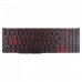 Клавиатура для ноутбука Acer Nitro AN515-45 AN515-56 AN515-57 AN517-41 AN517-57, RU, (Black, Red backlight, LG05P_N12B3L, PK133AU1B10, Original)