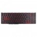 Клавіатура для ноутбука Acer Nitro AN515-45 AN515-56 AN515-57 AN517-41 AN517-57, RU, (Black, Red backlight, LG05P_N12B3L, PK133AU1B10, Original)