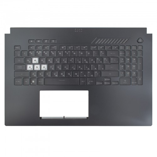 Верхняя крышка для ноутбука Asus TUF Gaming FX707 FA707, RU/UA, (56Wh, Black, топкейс+клавиатура, RGB 8pin, 90NR08V1-R32UA1, Original)