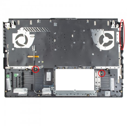 Верхняя крышка для ноутбука Asus TUF Gaming FX707 FA707, RU/UA, (56Wh, Black, топкейс+клавиатура, RGB 8pin, 90NR08V1-R32UA1, Original)