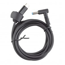 DC Кабель для блока питания ноутбука HP Type-C to 4.5*3.0+pin, (1.5м, PD100W) DC Кабель для блока питания ноутбука HP Type-C to 4.5*3.0+pin, (1.5м, PD100W)