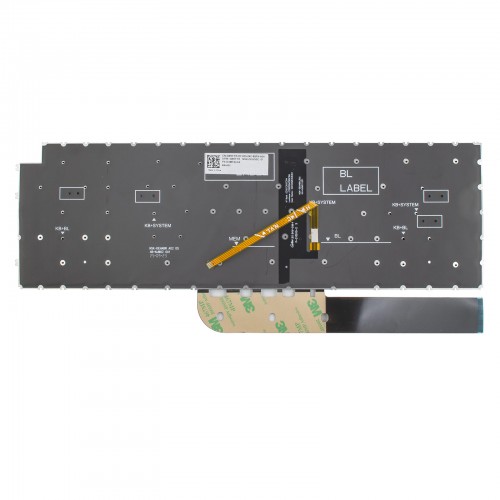 Клавиатура для ноутбука Dell Inspiron/Vostro 3510 3511 3515 3520 3525 3530 3535 5510 5515, RU/UA, Black, Backlit, Original