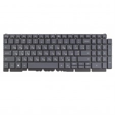 Клавиатура для Dell G15 5510 5511 5515 5520 5521 5525 5530 P105F, RU/UA, Gray, 20pin Backlit