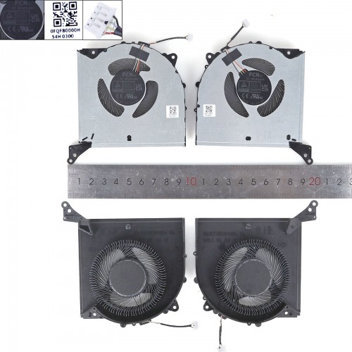 Вентиляторы 12V CPU+GPU для ноутбука Lenovo Legion Pro 7 16IRX8H 16ARX8H Type 82WQ 82WS, (FQF7 + FQF8, Original)