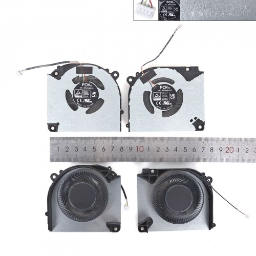 Вентиляторы 12V CPU+GPU для ноутбука Gigabyte G5 KF RC55 Z9D7 Z9R7 Z9R9 G8R9 G9R9 Z7D6 Z8D6 Z8R7 Z8R9, (FQNW+FQNX, Original)