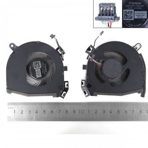 Вентилятор 5V GPU для ноутбука HP ZBook Fury 16 G9 G10 G11, (ND75C49-21H09, EG85100S1-C090-S9A, Original)