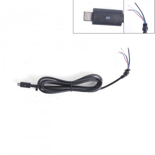 DC Кабель Type-C для блока питания ноутбука Dell, (130W, 4pin, Four-core, 1.5м)