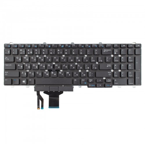 Клавиатура для ноутбука Dell Latitude E5550 E5570 E5580 E5590 Precision 3510 3520 3530, RU, Pointstick