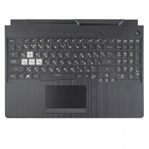 Верхняя крышка для ноутбука Asus FA506 FA566 FX506 FX566 TUF506 TUF566 series, UA (топкейс+клавиатура, 8pin Backlit, 90NR0JE7-R31UA0, Original)