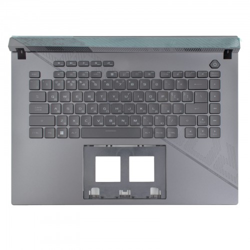 Верхняя крышка для ноутбука Asus ROG Strix G16 G614JU G614JV G614JI G614JZ, UA, (топкейс+клавиатура, RGB 20pin, 90NR0II5-R31UA0, Original)