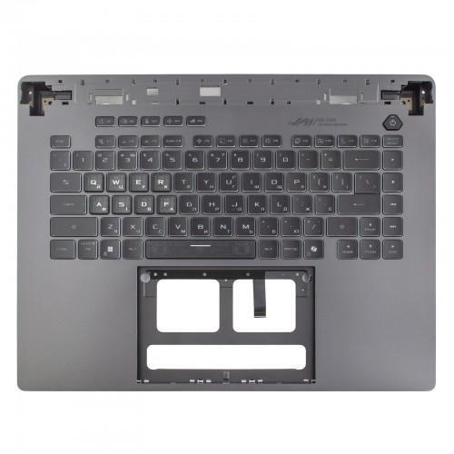 Верхняя крышка для ноутбука Asus ROG Strix G16 G615JV G615LP G615LV G615LW G615LU, UA, (топкейс+клавиатура, RGB 20pin, 90NR0LN1-R32UA0, Original)