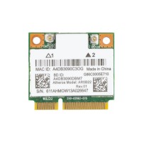 Плата WiFi+Bluetooth Qualcomm Atheros AR9462 AR5B22 Half Mini PCIe, 2.4 / 5 GHz 300 Мb/s + Bluetooth 4.0