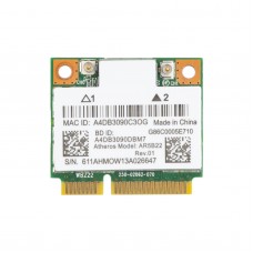 Плата WiFi+Bluetooth Qualcomm Atheros AR9462 AR5B22 Half Mini PCIe, 2.4 / 5 GHz 300 Мb/s + Bluetooth 4.0