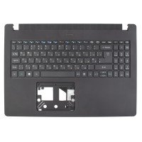 Верхняя крышка для Acer TravelMate TMP215-41 TMP215-52, UA (Black, топкейс+клавиатура, 6B.VLNN7.032, Original)