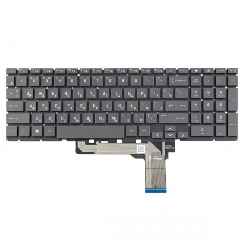 Клавіатура для ноутбука HP Victus 15-FA 15-FB 16-D 16T-D 16-E 16-S 16-R TPN-Q263 TPN-Q264, RU, Black, Backlit