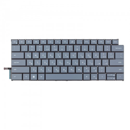 Клавиатура для ноутбука Dell Inspiron 5440 5441 7440 7441 7640 Latitude 5455 7455, UA, Gray/Blue, Backlit, Original