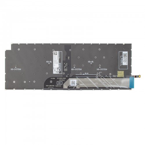 Клавіатура для ноутбука Dell Inspiron 5440 5441 7440 7441 7640 Latitude 5455 7455, UA, Gray/Blue, Backlit, Original