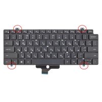 Клавіатура для Dell Latitude 14 7410 2-in-1, RU/UA (з підсвіткою, DLM19K8, 0PWCJY, 0GMM47)