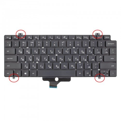 Клавіатура для ноутбука Dell Latitude 14 7410 2-in-1 series, RU/UA (з підсвіткою, PK132UG2C00, DLM19K8, 0PWCJY, 0GMM47)