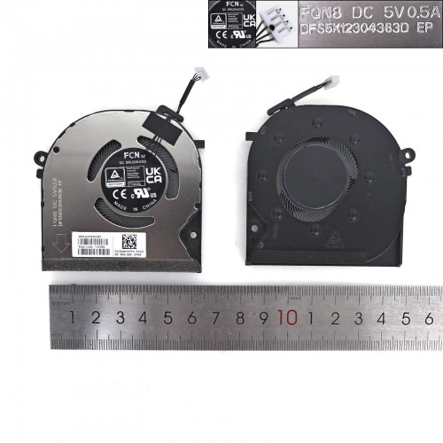 Вентилятор 5V GPU для ноутбука HP Envy x360 15-fe 15-fh, (N49281-001, FQN8 DFS5K12304363D, EG50050S1-CM61-S9A, Original)