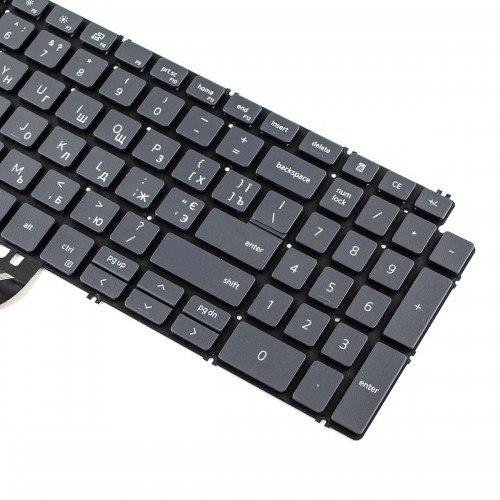 Клавіатура для Dell Inspiron 15 5508 5584 5590 5593 5594 5598 7590 7591 7791, RU/UA, (gray, з підсвіткою)
