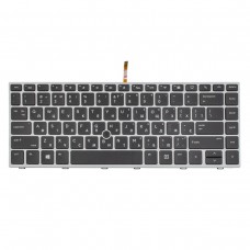 Клавиатура для HP EliteBook 745 840 G5 G6, UA (Black, Silver Frame, Backlit, PointStick, Original) Клавиатура для HP EliteBook 745 840 G5 G6, UA (Black, Silver Frame, Backlit, PointStick, Original)