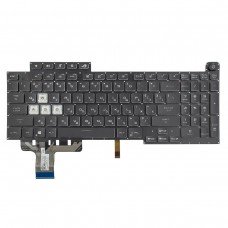 Клавіатура для Asus ROG Strix G713I G713Q G733Q 2021, UA, Black (16pin Backlit, Аналог)