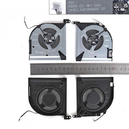 Вентиляторы 12V CPU+GPU для ноутбука Lenovo Legion S7 16IRH8 82Y3, (FQR3 DFSCL42P165932, FQR5 DFSCL42P065932, Original)