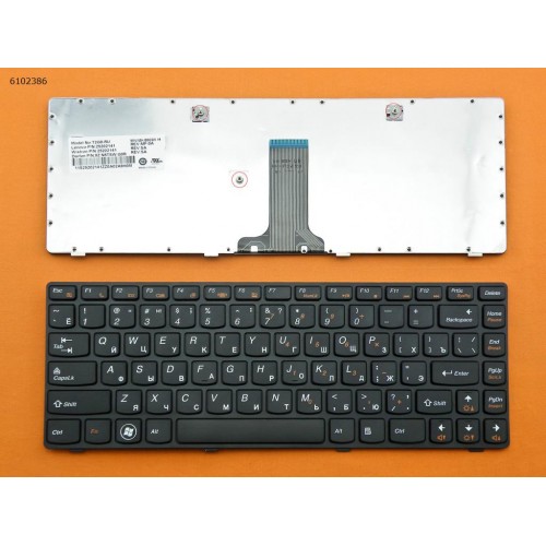 Клавіатура для Lenovo IdeaPad Z380 Z480 Z485 G480 G485 RU (чорна, Original)