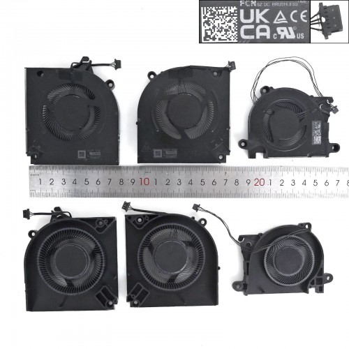 Вентиляторы 12V CPU + GPU + 5V Sys для ноутбука Dell Alienware M16 R1 Series, (07WCYX, Original)