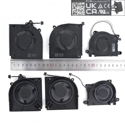 Вентилятори 12V CPU + GPU + 5V Sys для ноутбука Dell Alienware M16 R1 Series, (07WCYX, Original)