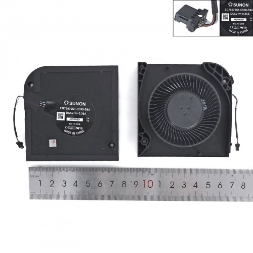 Вентилятор для ноутбука Dell Latitude 5521, Precision 3561 3571, (09WH82, 0VX3PV, FSMM DFS5K12B15E6AH, Original)