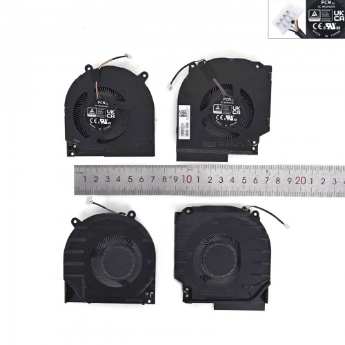 Вентиляторы 5V CPU+GPU для ноутбука HP Victus 16-r 16-s, Omen 16-wd 16-xd 16-xf, (N44742-001, N44738-001, Original)