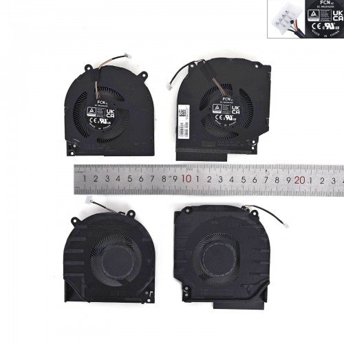 Вентилятори 5V CPU+GPU для ноутбука HP Victus 16-r 16-s, Omen 16-wd 16-xd 16-xf, (N44742-001, N44738-001, Original)