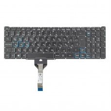 Клавиатура для Acer AN515-45 AN515-56 AN515-57 AN517-57, UA (Black/Blue crystal, 14pin RGB-backlit, Original)