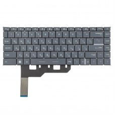 Клавиатура для MSI Modern 15 A4M MS-155K, A5M MS-155L, UA, (Gray, 6pin White Backlit, Original)