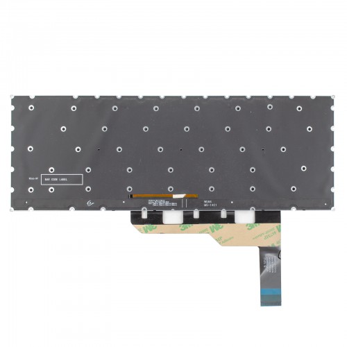 Клавиатура для ноутбука MSI Modern 15 A4M MS-155K, A5M MS-155L, UA, (Gray, 6pin White Backlit, Original)