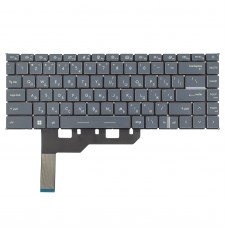 Клавіатура для MSI Modern 15 A4M MS-155K, A5M MS-155L, UA, (Gray, 6pin White Backlit, Original)