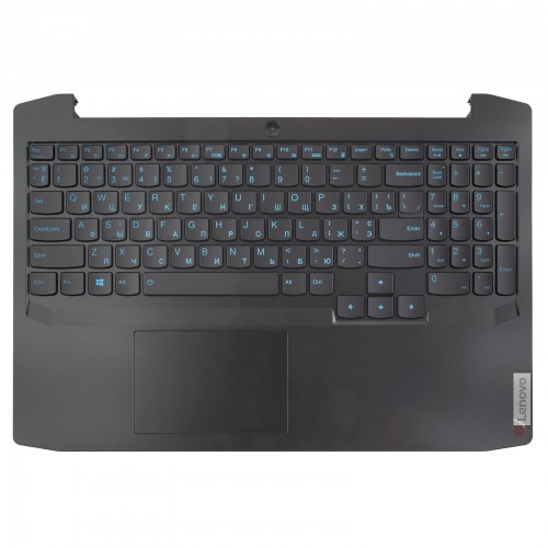 Верхняя крышка для ноутбука Lenovo IdeaPad Gaming 3-15ARH05 Type 82EY, RU/UA, (Black, топкейс+клавиатура 4pin Backlit)