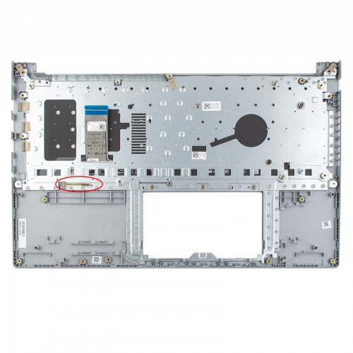 Верхняя крышка для ноутбука Asus Vivobook 15 OLED M1505YA, RU/UA (Silver, топкейс+клавиатура, 90NB10Q2-R30UA0, Backlit, Original)
