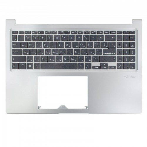 Верхняя крышка для ноутбука Asus VivoBook 16 X1605EA X1605PA X1605ZA, RU (Silver, топкейс+клавиатура, 90NB0ZA2-R30RU0, Original)