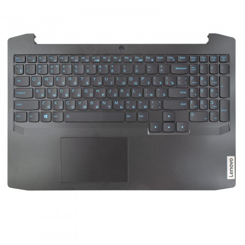 Верхняя крышка для ноутбука Lenovo IdeaPad Gaming 3 15ARH05 15IMH05, RU, (Black, топкейс+клавиатура 4pin Backlit)
