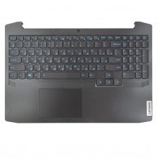 Верхняя крышка для Lenovo IdeaPad Gaming 3 15ARH05 15IMH05, RU, (Black, топкейс+клавиатура 4pin Backlit)