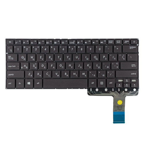 Клавиатура для ноутбука Asus UX330CA UX330CAK UX330UA UX330UAK, RU/UA, (черная, с подсветкой)