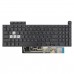 Клавиатура для ноутбука Asus TUF Gaming FX507 FA507 FX517 FX707 FA707 series, RU, Black, 8pin RGB Backlit
