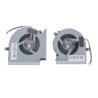 Вентиляторы 5V CPU+GPU 4pin для MSI GL65 GE65 GP65 WE65 MS-16U7, (PABD07012SH-N425, PAAD06015SL-N426, Аналог)