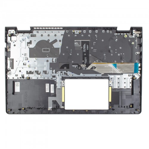 Верхняя крышка для ноутбука Dell Vostro 15 3510 3520 3525 series, UA, (Grey, топкейс+клавиатура с подсветкой, 0TPXKP, Original)
