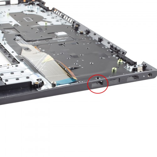 Верхняя крышка для ноутбука Dell Vostro 15 3510 3520 3525 series, UA, (Grey, топкейс+клавиатура с подсветкой, 0TPXKP, Original)